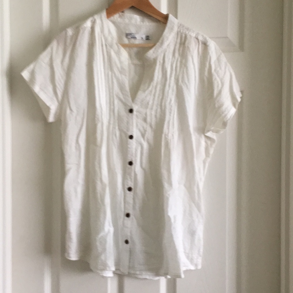 Prana short sleeve blouse XL
